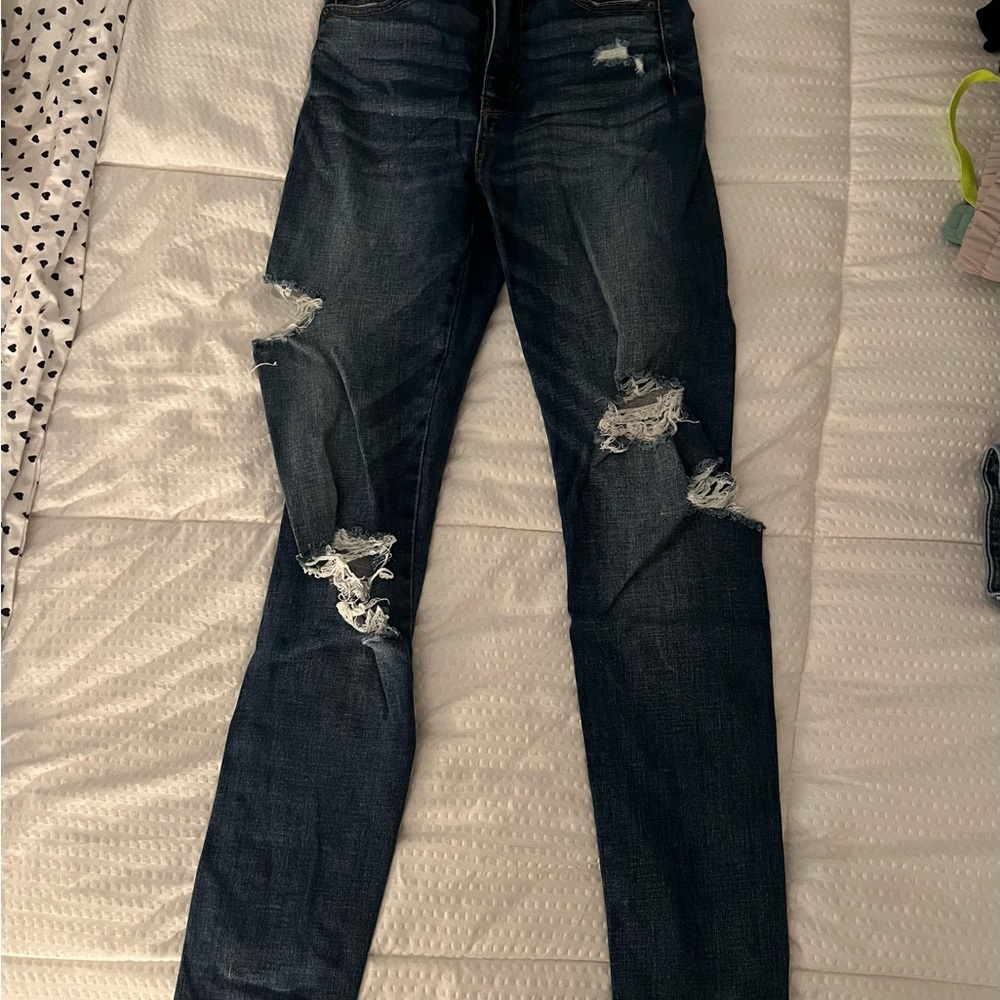 Distressed Blue Women's Jeans